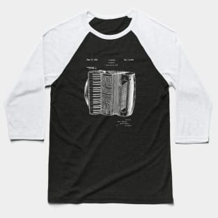 Accordion Player Gift - Accordion Blueprint 1938 Baseball T-Shirt